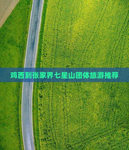 鸡西到张家界七星山团体旅游推荐