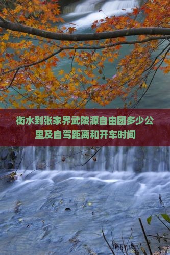衡水到张家界武陵源自由团