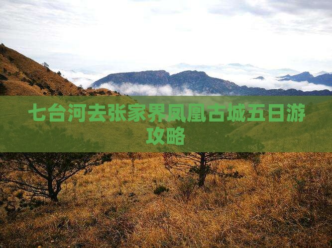 七台河去张家界凤凰古城五日游
