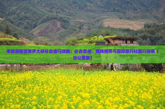 孝感到张家界大峡谷必去地