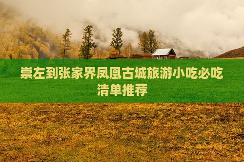 崇左到张家界凤凰古城旅游小吃