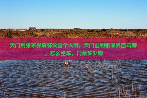 天门到张家界森林公园个人游