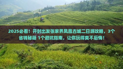 开封到张家界凤凰古城二日游