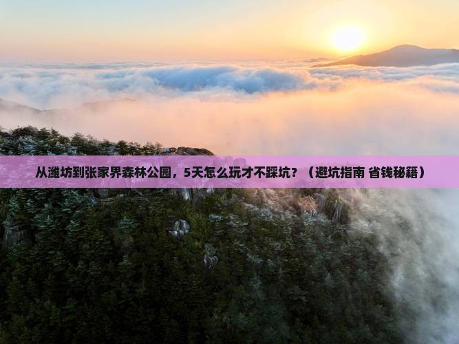 潍坊去张家界森林公园自由行