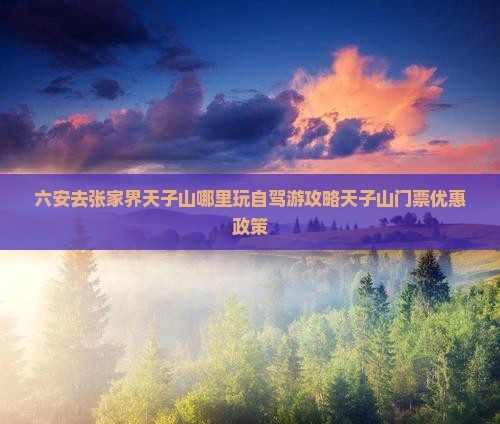 六安去张家界天子山哪里玩