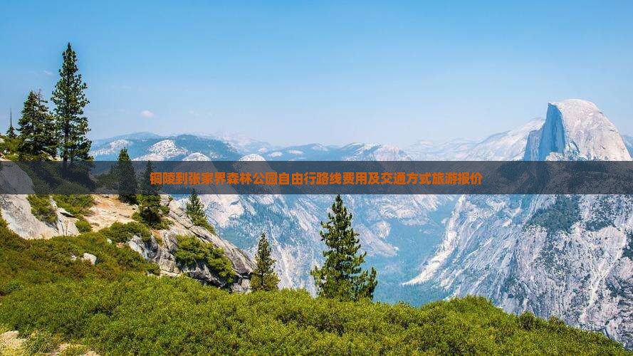 铜陵到张家界森林公园自由行