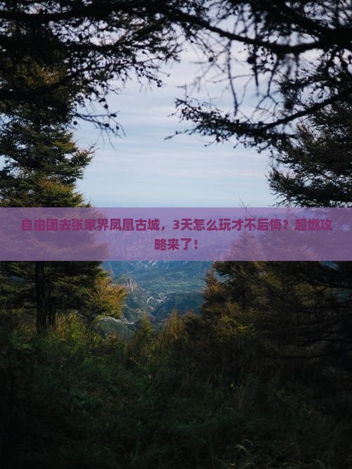 思茅去张家界凤凰古城自由团