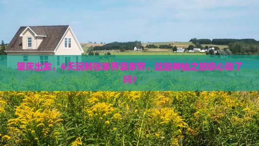肇庆到张家界袁家界六日游