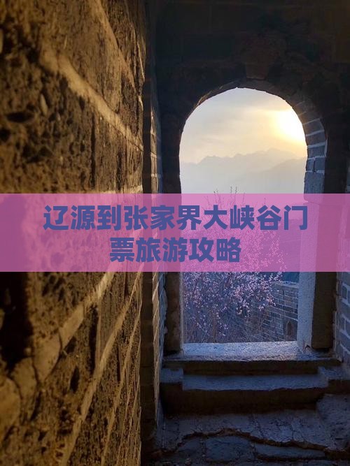 辽源到张家界大峡谷门票