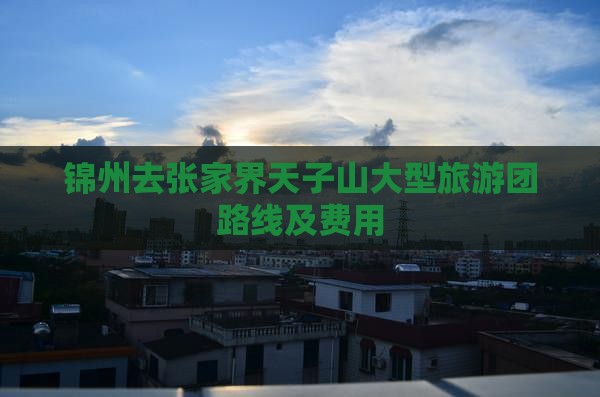 锦州去张家界天子山大型旅游团