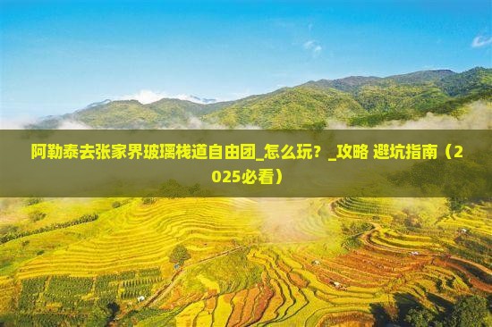 阿勒泰去张家界玻璃栈道自由团