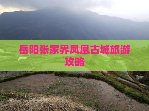 岳阳到张家界凤凰古城团体旅游