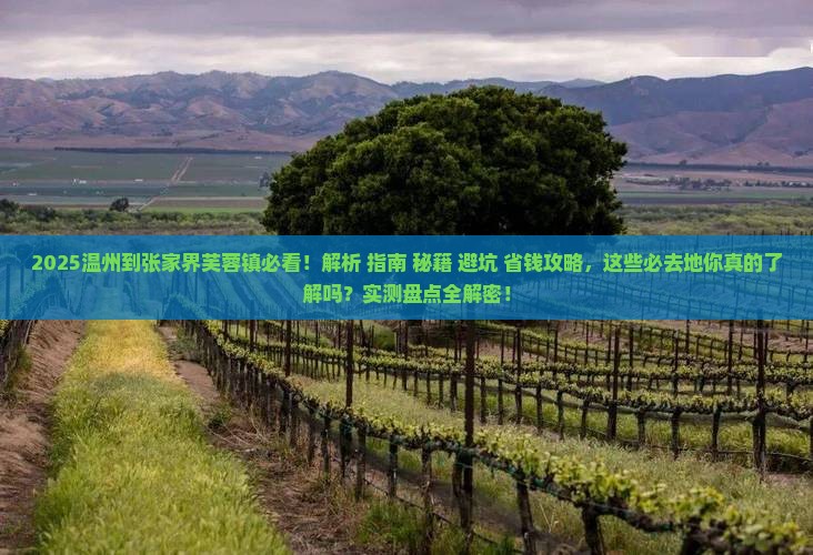 温州到张家界芙蓉镇必去地