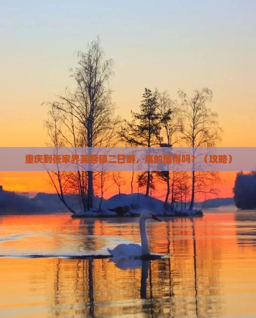 重庆到张家界芙蓉镇二日游