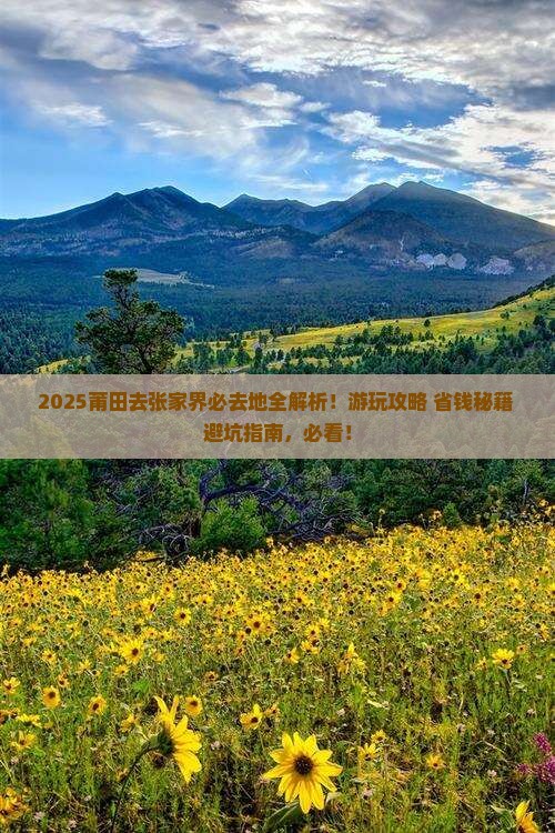 莆田去张家界必去地