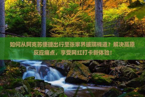如何从阿克苏便捷出行至张家界玻璃栈道？解决高原反应痛点，享受网红打卡新体验！