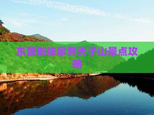 东营到张家界天子山景点攻略