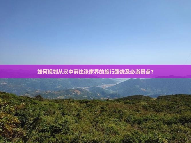 如何规划从汉中前往张家界的旅行路线及必游景点？