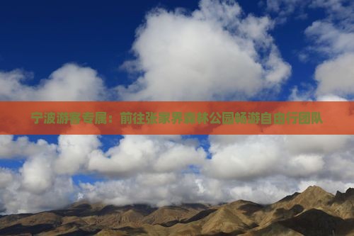 宁波游客专属：前往张家界森林公园畅游自由行团队