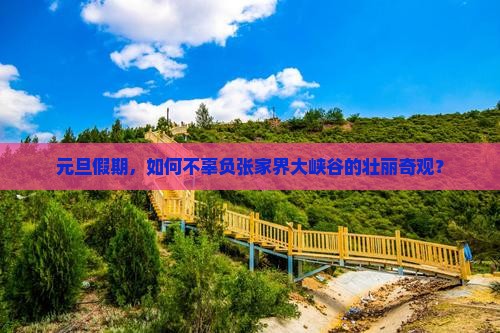 元旦到张家界大峡谷必去地