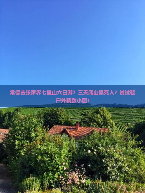 常德去张家界七星山六日游 常德去张家界七星山六日游