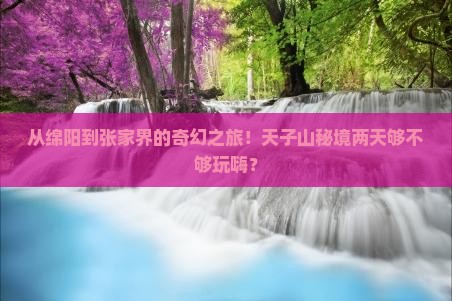 绵阳到张家界天子山二日游