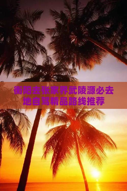 衡阳去张家界武陵源必去地