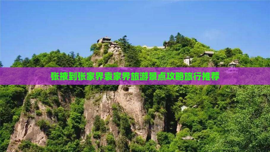 张掖去张家界袁家界大型旅游团