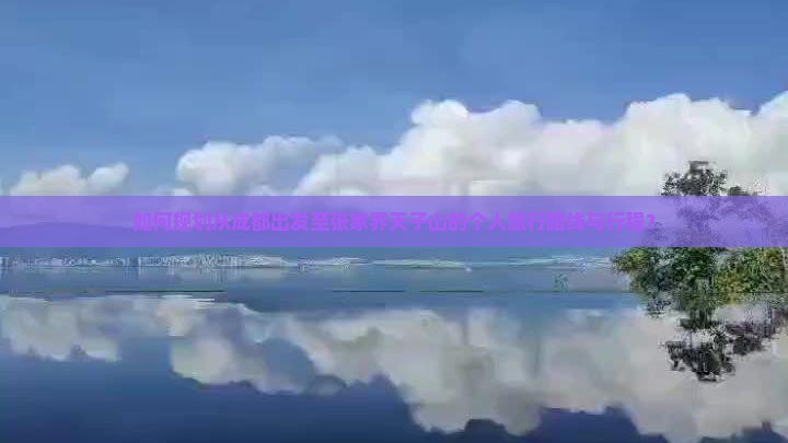 成都去张家界天子山个人游