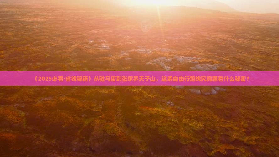 驻马店到张家界天子山自由团
