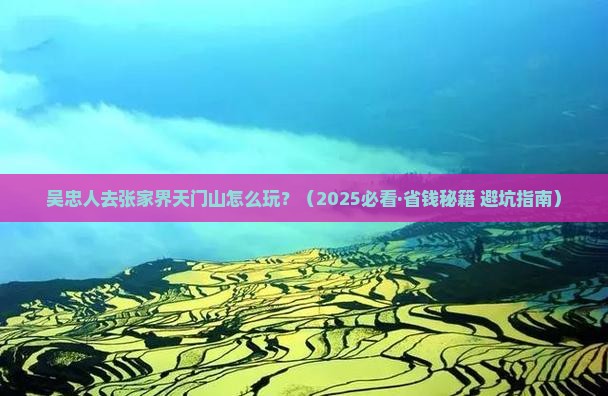 吴忠到张家界天门山旅行社
