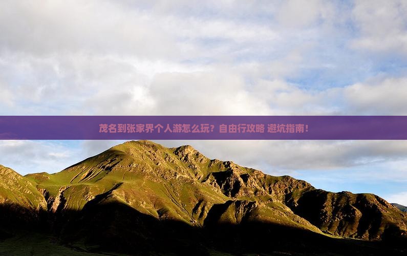 茂名到张家界个人游