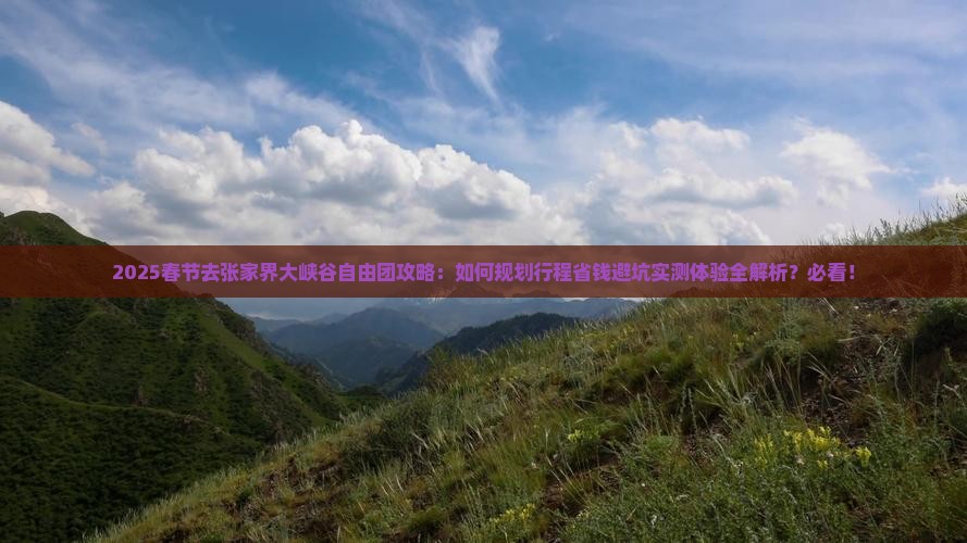 春节去张家界大峡谷自由团