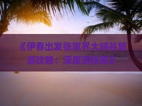 伊春去张家界大峡谷个人游