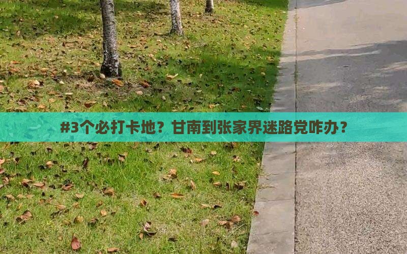 甘南去张家界必去地