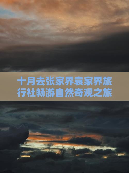 十月去张家界袁家界旅行社