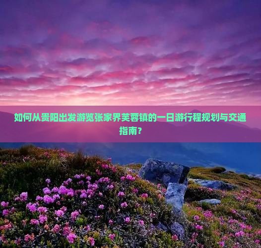 贵阳去张家界芙蓉镇一日
