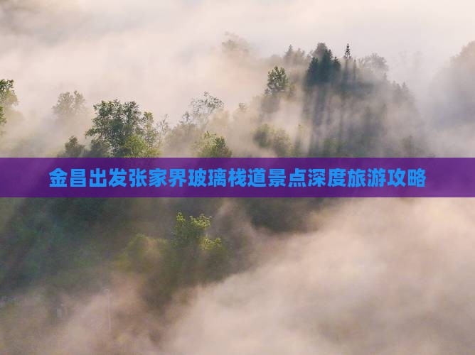 金昌去张家界玻璃栈道旅游
