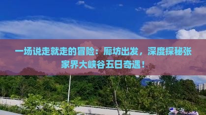 廊坊到张家界大峡谷五日游