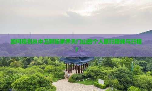 中卫去张家界天门山个人游