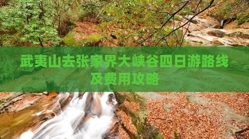 武夷山去张家界大峡谷四日游