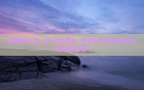 长春到张家界森林公园旅游