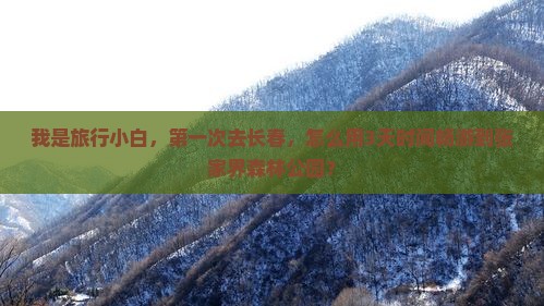 长春到张家界森林公园旅游