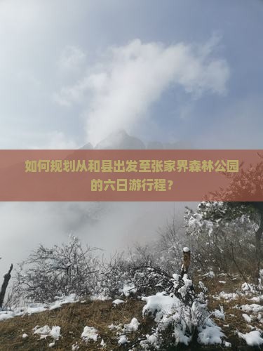 和县去张家界森林公园六日游