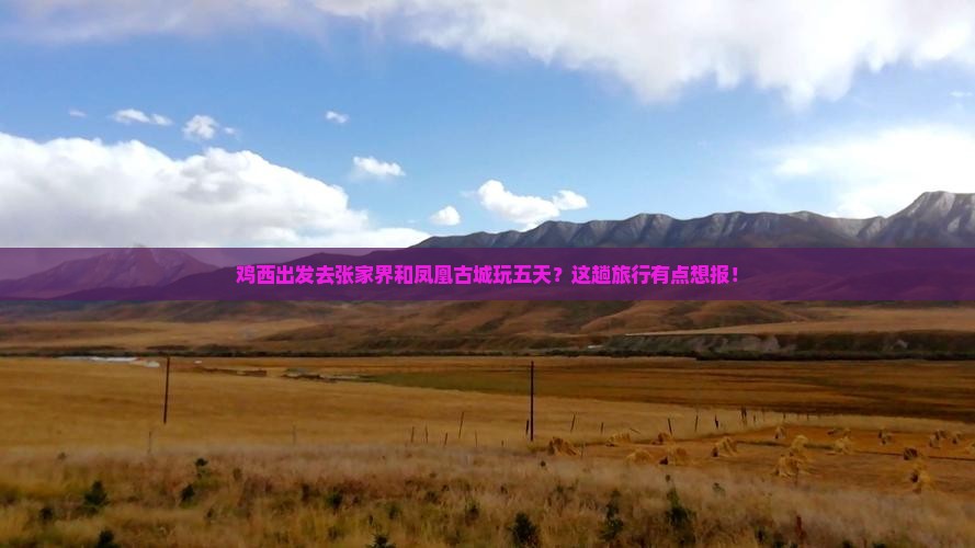 鸡西去张家界凤凰古城五日游