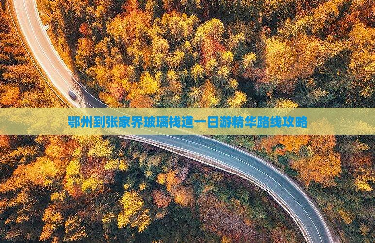 鄂州到张家界玻璃栈道一日
