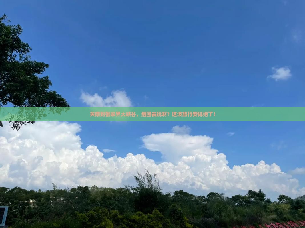 黄南到张家界大峡谷大型旅游团