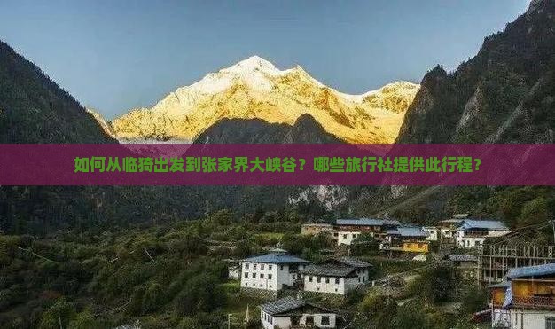 临猗到张家界大峡谷旅行社