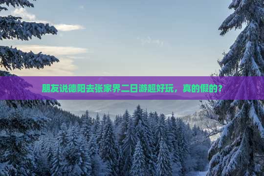 德阳去张家界二日游