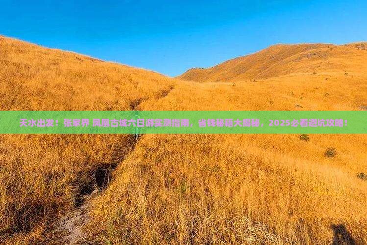 天水去张家界凤凰古城六日游 天水去张家界凤凰古城六日游